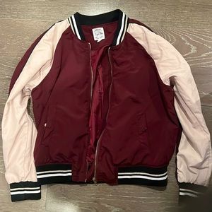 I got it at Macys. it’s never been worn, it’s a thin bombers jacket.